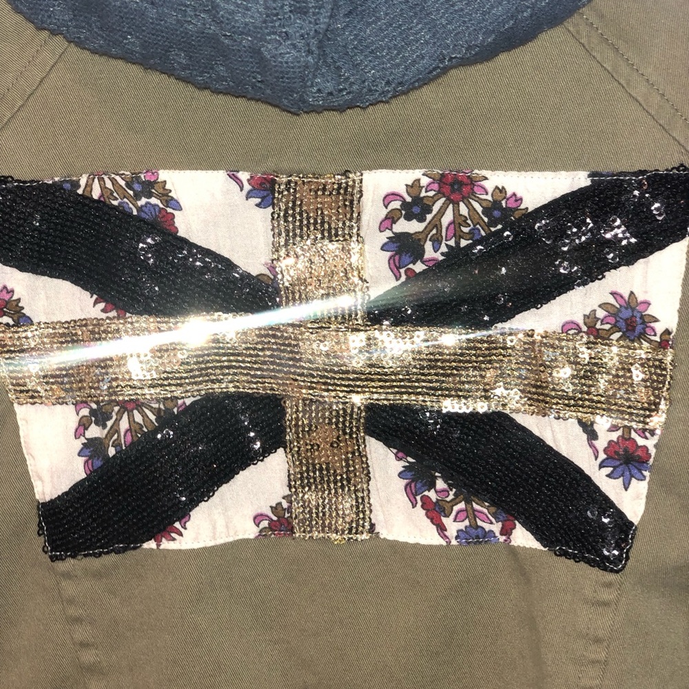 Girl’s olive green denim